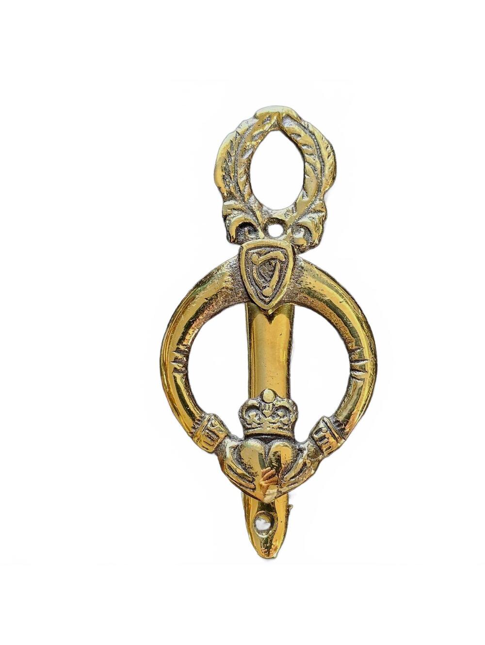 Vintage Celtic Brassware Claddagh Door Knocker 1985 Never Used Deadstock Irish
